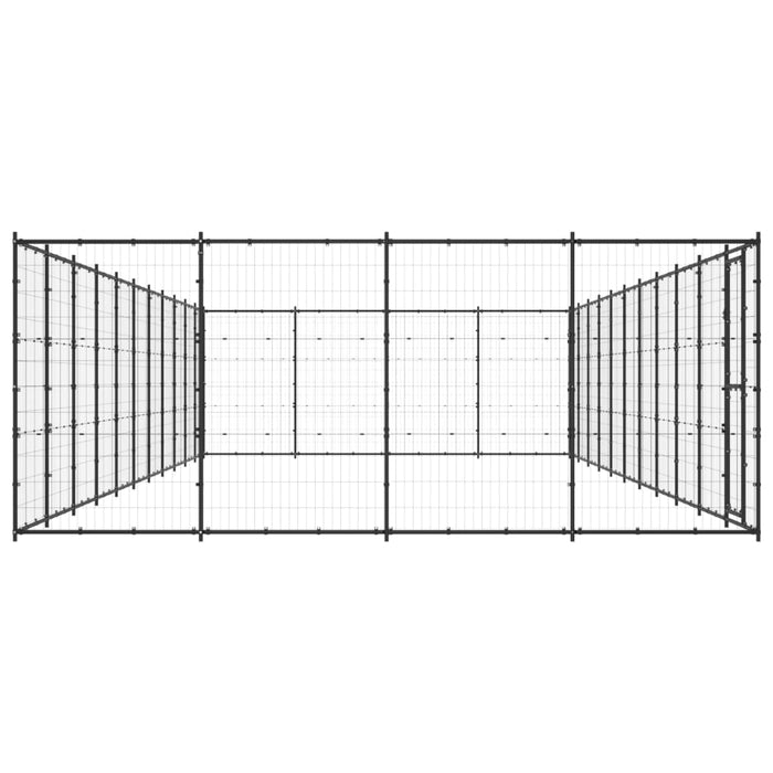 Gabbia per Cani da Esterno in Acciaio 53,24 mÂ² cod mxl 62185
