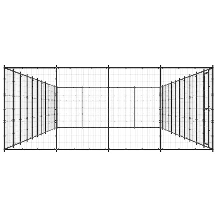 Gabbia per Cani da Esterno in Acciaio 53,24 m² 3082317