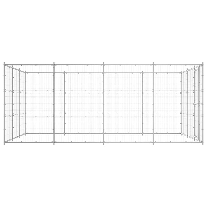 Gabbia per Cani da Esterno in Acciaio Zincato 14,52 mÂ² cod mxl 59971