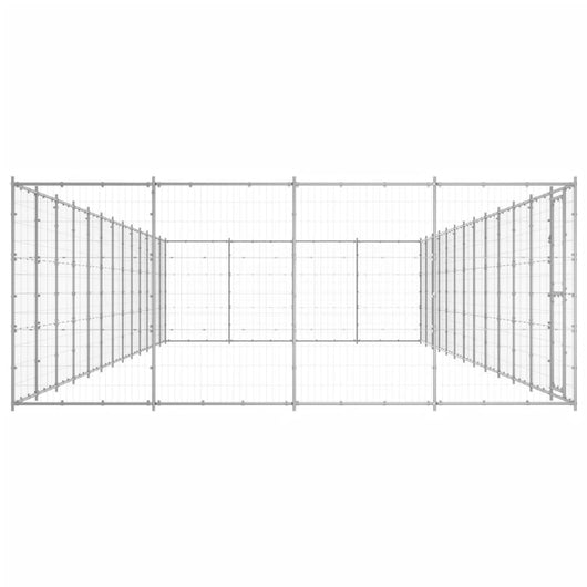 Gabbia per Cani da Esterno in Acciaio Zincato 53,24 m² 3082322