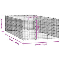 Gabbia per Cani da Esterno in Acciaio 21,78 m² 3082323