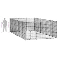 Gabbia per Cani da Esterno in Acciaio 21,78 m² 3082323