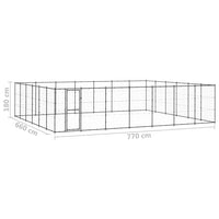 Gabbia per Cani da Esterno in Acciaio 50,82 mÂ² cod mxl 62178