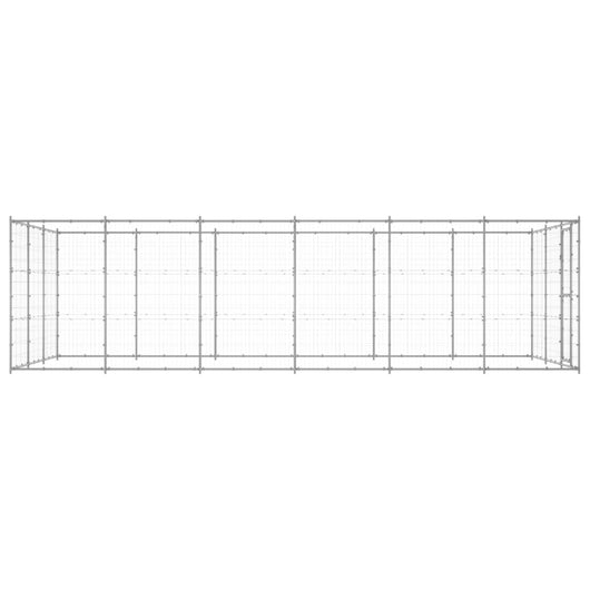 Gabbia per Cani da Esterno in Acciaio Zincato 21,78m² 3082328