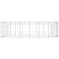 Cuccia da esterno gabbia recinto per animali box per cani da esterno in acciaio zincato 36,3 m² 02_0000421