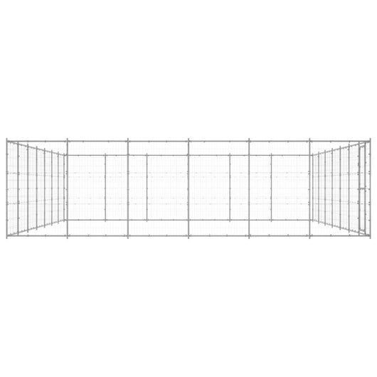Gabbia per Cani da Esterno in Acciaio Zincato 50,82 m² 3082330
