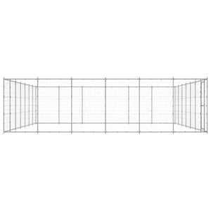 Cuccia da esterno gabbia recinto per animali box esterno per cani in acciaio zincato 50,82 m² 02_0000424