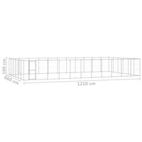 Gabbia per Cani da Esterno in Acciaio Zincato 79,86 m² 3082332