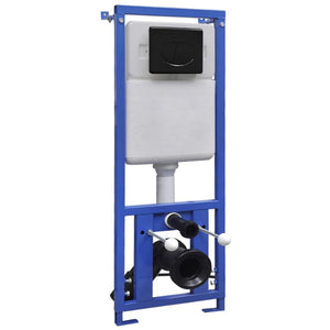 Wc sospeso con cassetta alta in ceramica bianca a scomparsa 02_0003586