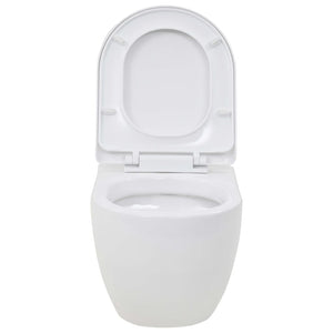 WC Sospeso con Sciacquone Alto Nascosto in Ceramica