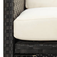 Sedie da Giardino 4 pz in Polyrattan Nero 316745