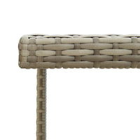 Tavolo da Giardino Grigio 109x107x74 cm in Polyrattan e Vetro cod mxl 34184