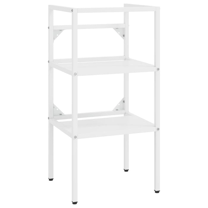 Struttura per Lavabo da Bagno-Supporti per Lavandino Bianca 40x38x83 cm in Ferro 461668