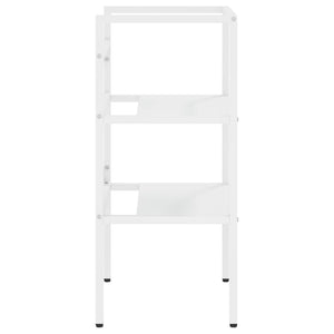 Struttura per Lavabo da Bagno Bianca 40x38x83 cm in Ferro cod mxl 66078