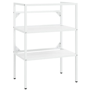 Struttura per Lavabo da Bagno-Supporti per Lavandino Bianca 59x38x83 cm in Ferro 952178
