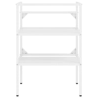 Struttura per Lavabo da Bagno-Supporti per Lavandino Bianca 59x38x83 cm in Ferro 952178
