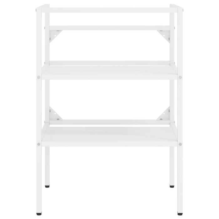 Struttura per Lavabo da Bagno-Supporti per Lavandino Bianca 59x38x83 cm in Ferro 952178