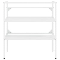 Struttura per Lavabo da Bagno Bianca 79x38x83 cm in Ferro cod mxl 64890