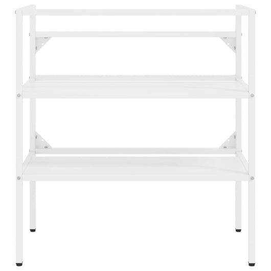 Struttura lavabo bagno 79 x 38 x 83 cm ferro bianco 02_0006755