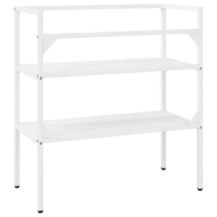 Struttura per Lavabo da Bagno-Supporti per Lavandino Bianca 79x38x83 cm in Ferro 942166