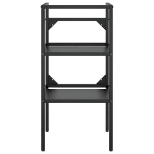 Telaio per lavabo da bagno 40 x 38 x 83 cm ferro nero 02_0006762