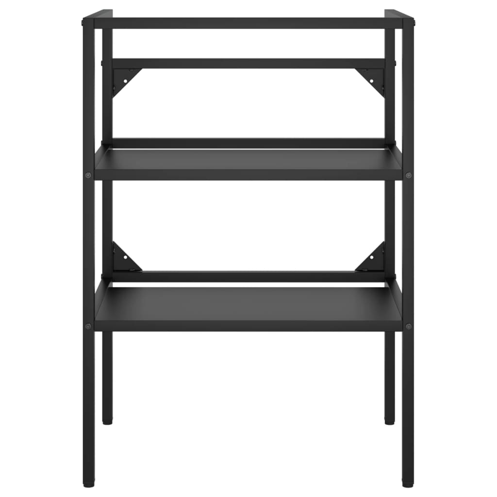 Struttura lavabo bagno 59 x 38 x 83 cm ferro nero 02_0006765