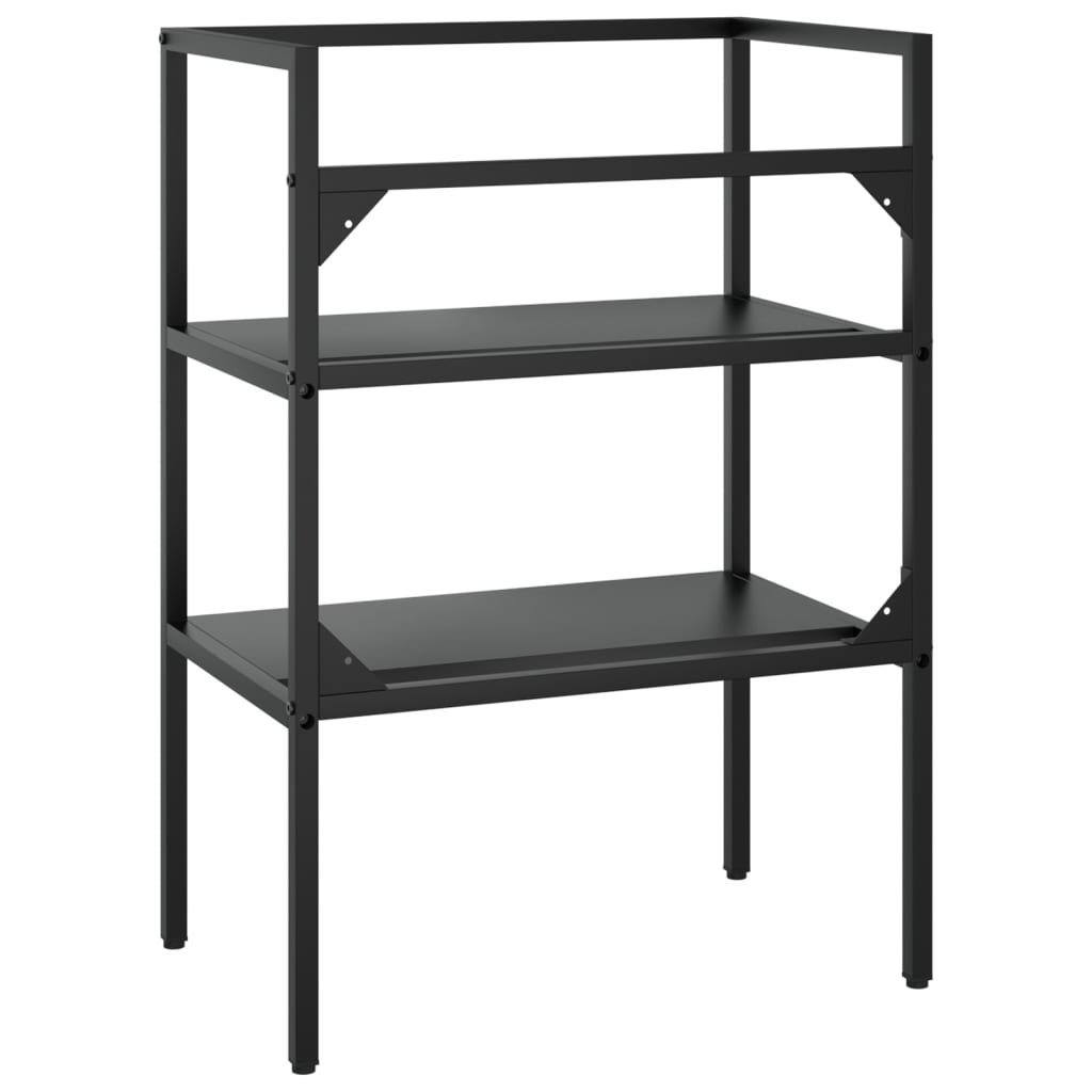 Struttura lavabo bagno 59 x 38 x 83 cm ferro nero 02_0006765