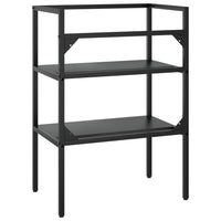 Struttura lavabo bagno 59 x 38 x 83 cm ferro nero 02_0006765