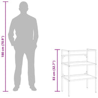 Struttura per Lavabo da Bagno Nera 59x38x83 cm in Ferro 338488