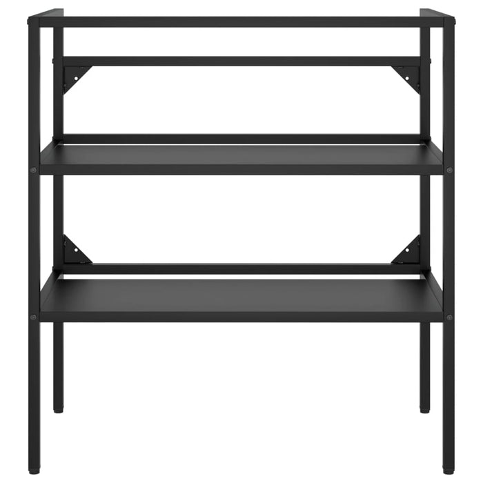 Struttura lavabo bagno 79 x 38 x 83 cm ferro nero 02_0006767