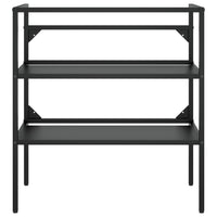 Struttura per Lavabo da Bagno Nera 79x38x83 cm in Ferro 338489