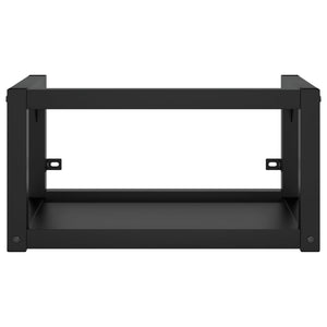 Struttura lavabo bagno sospeso 59 x 38 x 31 cm ferro nero 02_0006760