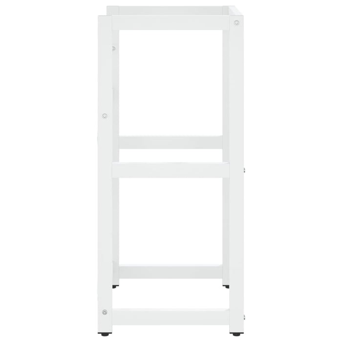 Struttura per Lavabo da Bagno Bianca 40x38x83 cm in Ferro 338496