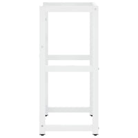 Struttura per Lavabo da Bagno Bianca 40x38x83 cm in Ferro 338496