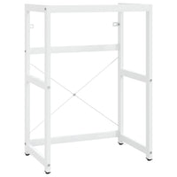 Struttura per Lavabo da Bagno Bianca 59x38x83 cm in Ferro 338497