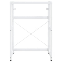 Struttura per Lavabo da Bagno Bianca 59x38x83 cm in Ferro 338497