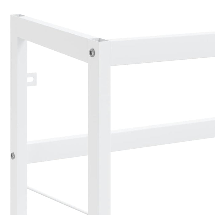 Struttura per Lavabo da Bagno Bianca 59x38x83 cm in Ferro 338497