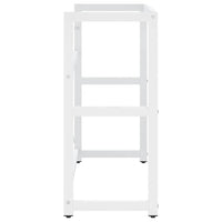 Struttura per Lavabo da Bagno Bianca 79x38x83 cm in Ferro 338498