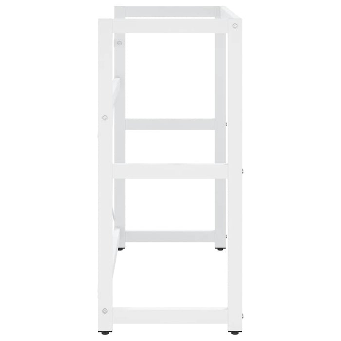 Struttura per Lavabo da Bagno Bianca 79x38x83 cm in Ferro 338498