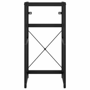 Struttura per Lavabo da Bagno Nera 40x38x83 cm in Ferro 338499