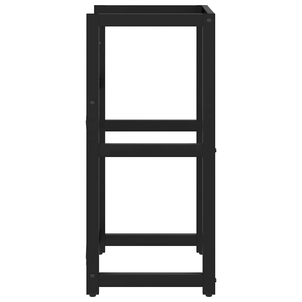 Struttura per Lavabo da Bagno Nera 40x38x83 cm in Ferro 338499