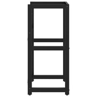 Struttura per Lavabo da Bagno Nera 40x38x83 cm in Ferro 338499