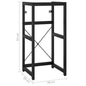 Struttura per Lavabo da Bagno-Supporti per Lavandino Nera 40x38x83 cm in Ferro