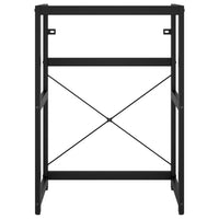 Struttura per Lavabo da Bagno-Supporti per Lavandino Nera 59x38x83 cm in Ferro