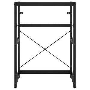 Struttura per Lavabo da Bagno-Supporti per Lavandino Nera 59x38x83 cm in Ferro