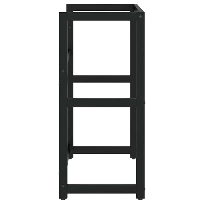 Struttura per Lavabo da Bagno Nera 59x38x83 cm in Ferro 338500