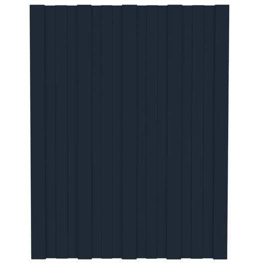 vidaXL Pannelli da Tetto 12 pz in Acciaio Zincato Antracite 60x45 cm