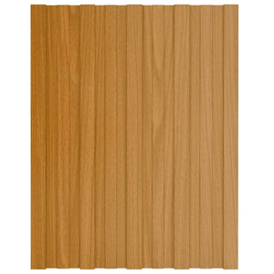 Pannelli da Tetto 36 pz in Acciaio Zincato Naturale 60x45 cm 317196