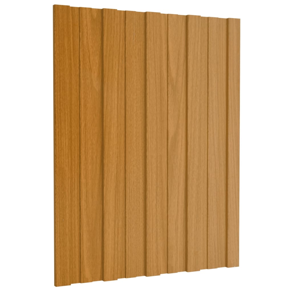 Pannelli da Tetto 36 pz in Acciaio Zincato Naturale 60x45 cm 317196