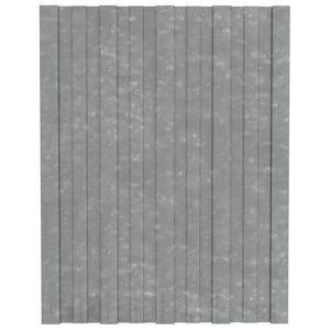 Pannelli da Tetto 36 pz in Acciaio Zincato Argento 60x45 cm 317198